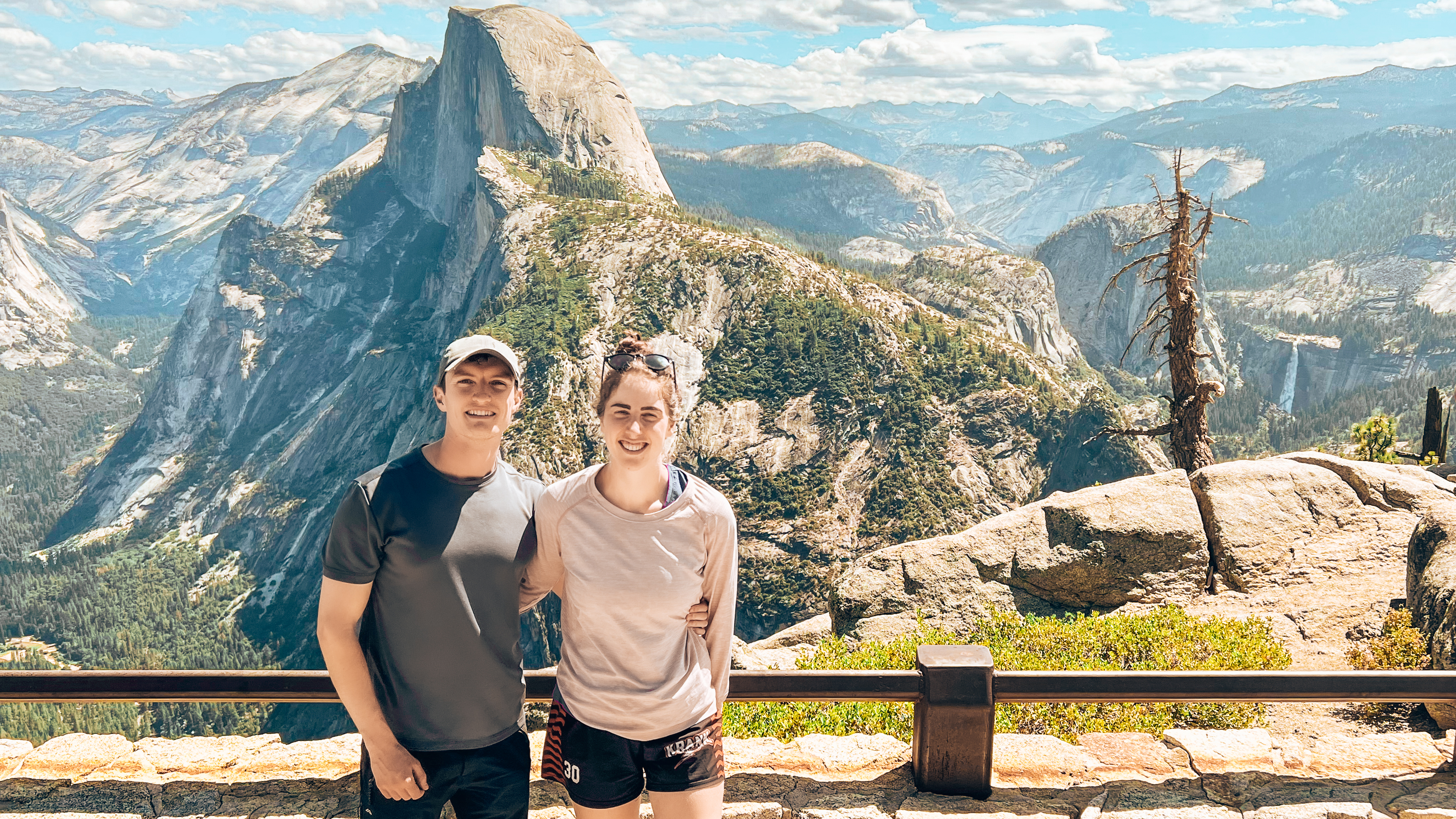 Taylor and Evan with their travel van