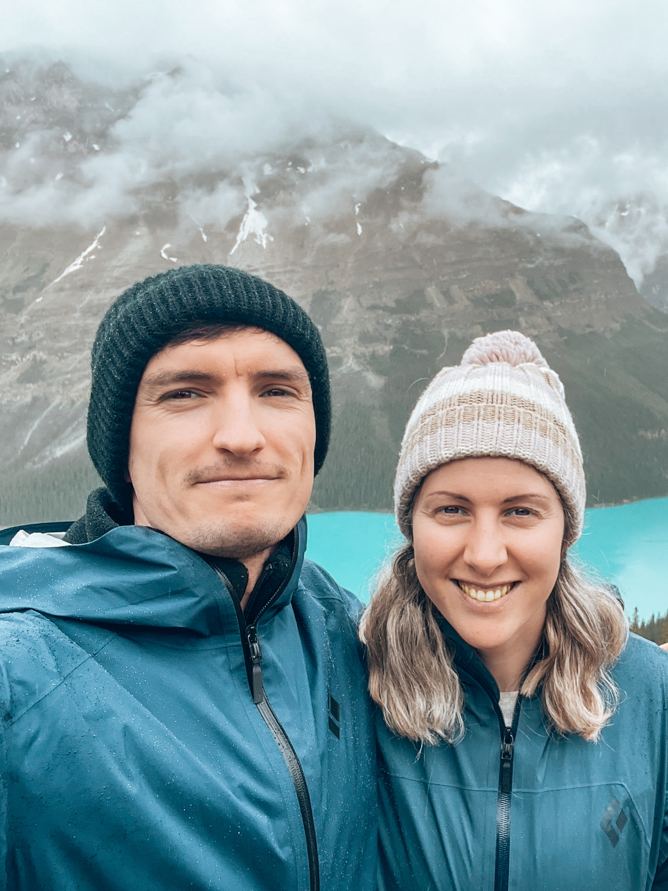 Taylor and Evan in mountain landscape
