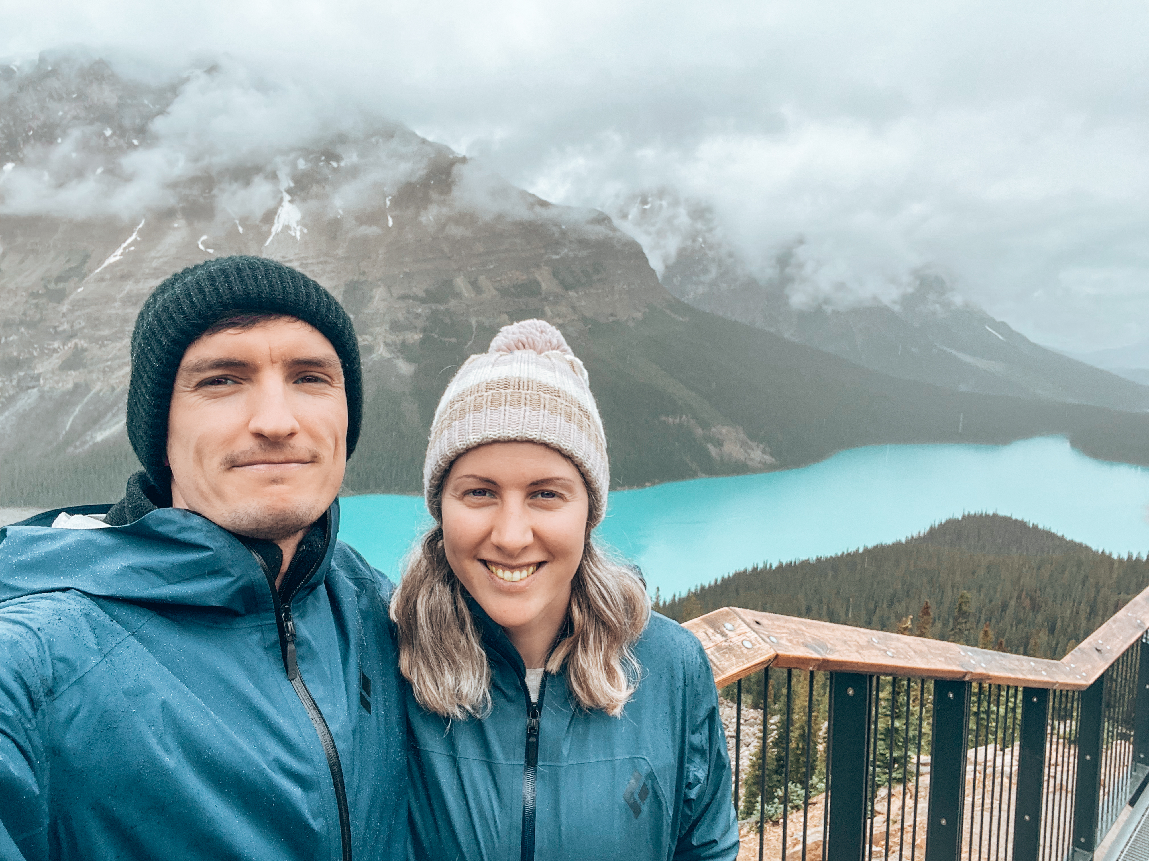 Taylor and Evan in mountain landscape
